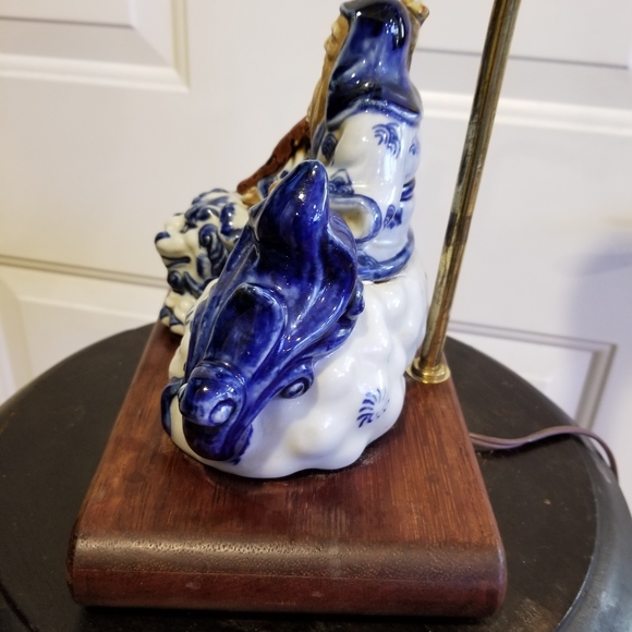 Japanese Blue and White Kutani Porcelain Statue Figure of Sau, the Immortal Lamp - Picture 3 of 9